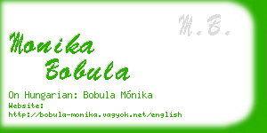 monika bobula business card